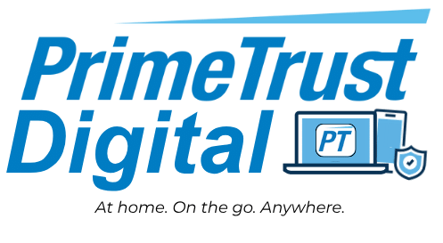 primetrust digital,, banking, convenience, logo